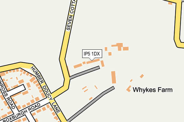 IP5 1DX map - OS OpenMap – Local (Ordnance Survey)