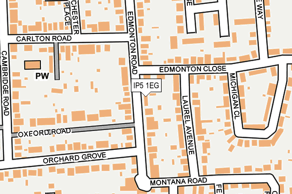 IP5 1EG map - OS OpenMap – Local (Ordnance Survey)