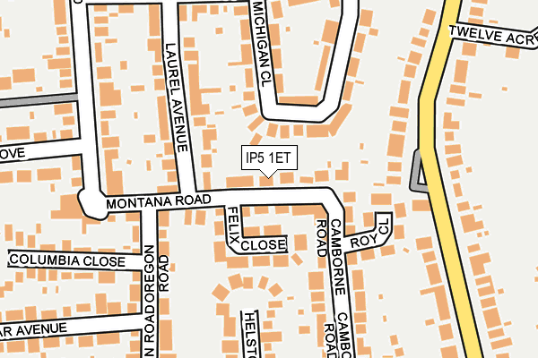 IP5 1ET map - OS OpenMap – Local (Ordnance Survey)