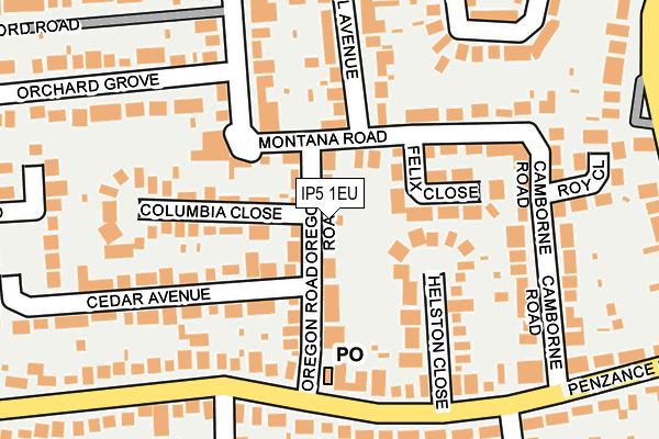 IP5 1EU map - OS OpenMap – Local (Ordnance Survey)