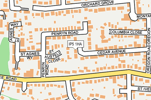 IP5 1HA map - OS OpenMap – Local (Ordnance Survey)