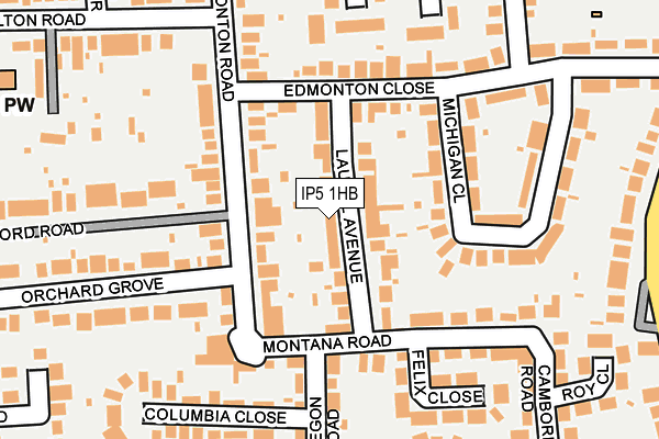 IP5 1HB map - OS OpenMap – Local (Ordnance Survey)