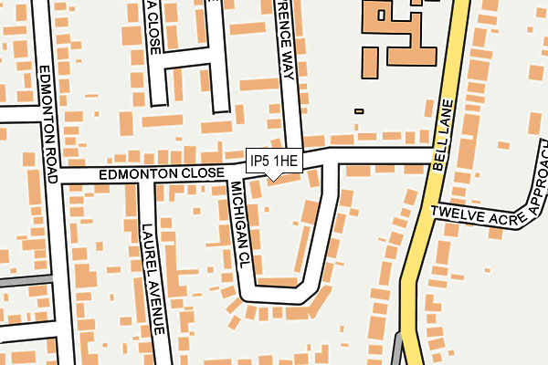 IP5 1HE map - OS OpenMap – Local (Ordnance Survey)