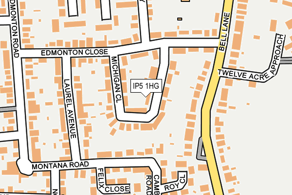 Map of R F MECHANICAL LTD at local scale