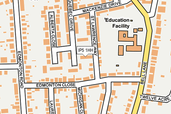 IP5 1HH map - OS OpenMap – Local (Ordnance Survey)