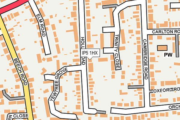 IP5 1HX map - OS OpenMap – Local (Ordnance Survey)