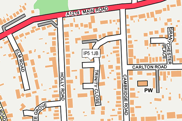 IP5 1JB map - OS OpenMap – Local (Ordnance Survey)