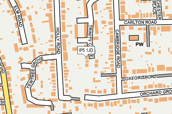 IP5 1JD map - OS OpenMap – Local (Ordnance Survey)