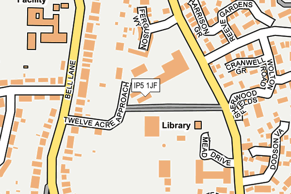 IP5 1JF map - OS OpenMap – Local (Ordnance Survey)