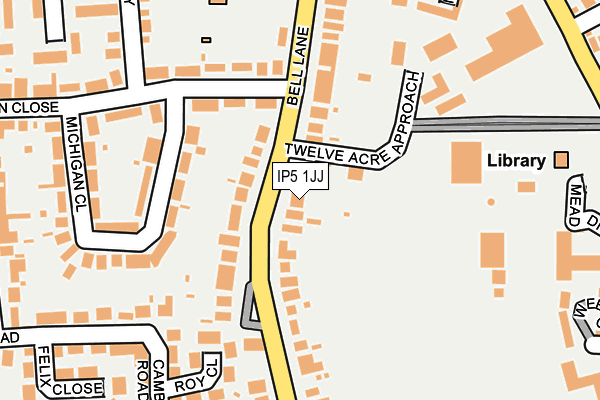 IP5 1JJ map - OS OpenMap – Local (Ordnance Survey)