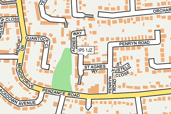 IP5 1JZ map - OS OpenMap – Local (Ordnance Survey)