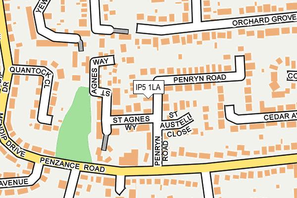 IP5 1LA map - OS OpenMap – Local (Ordnance Survey)