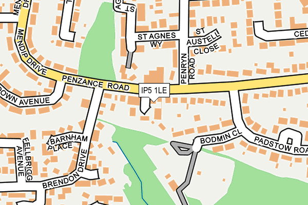 IP5 1LE map - OS OpenMap – Local (Ordnance Survey)