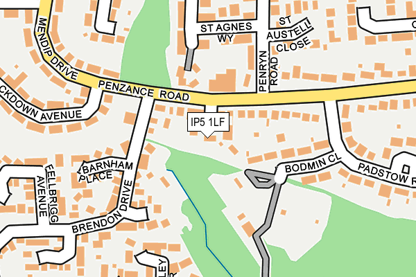 IP5 1LF map - OS OpenMap – Local (Ordnance Survey)