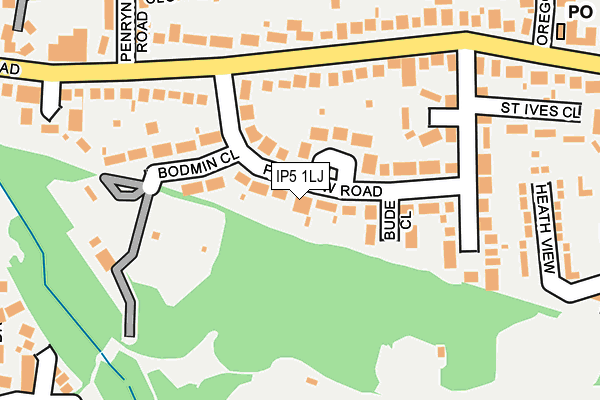 IP5 1LJ map - OS OpenMap – Local (Ordnance Survey)