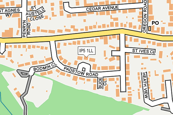 IP5 1LL map - OS OpenMap – Local (Ordnance Survey)