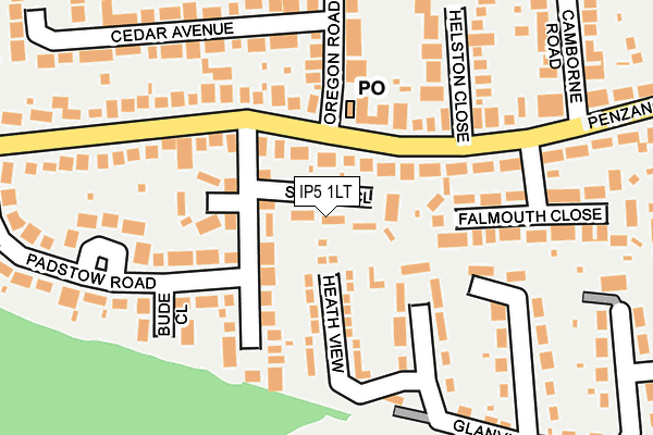 IP5 1LT map - OS OpenMap – Local (Ordnance Survey)