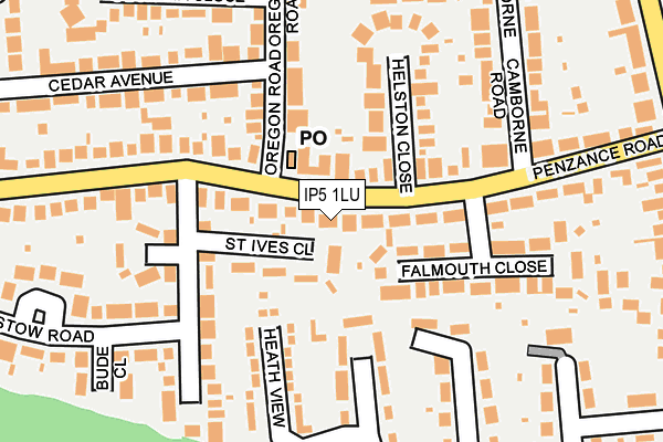 IP5 1LU map - OS OpenMap – Local (Ordnance Survey)