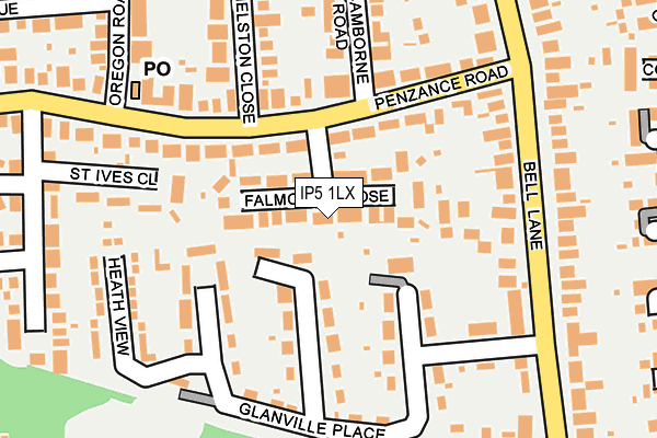 IP5 1LX map - OS OpenMap – Local (Ordnance Survey)