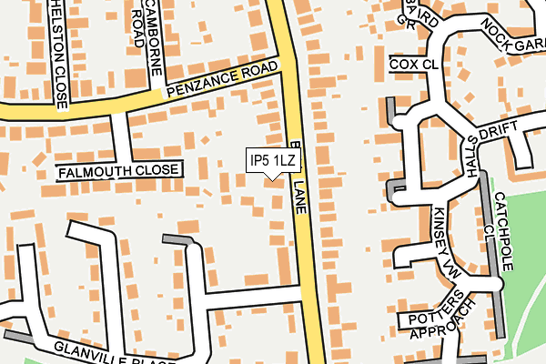 IP5 1LZ map - OS OpenMap – Local (Ordnance Survey)
