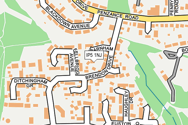 IP5 1NJ map - OS OpenMap – Local (Ordnance Survey)