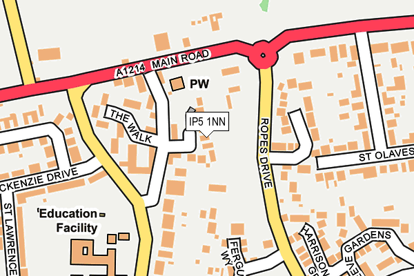 IP5 1NN map - OS OpenMap – Local (Ordnance Survey)