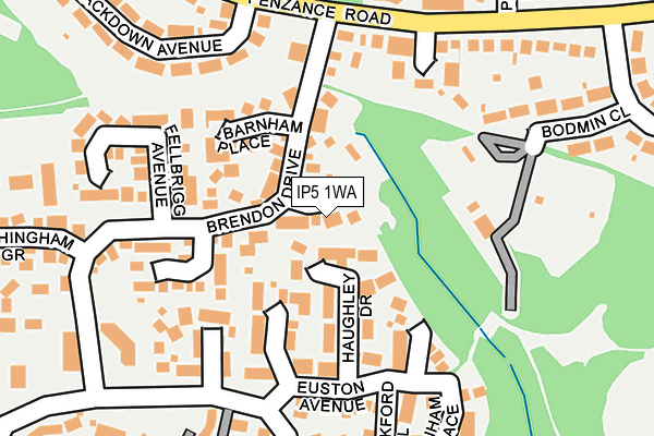 IP5 1WA map - OS OpenMap – Local (Ordnance Survey)