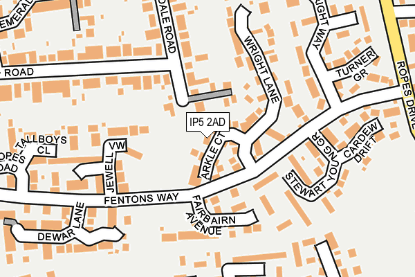 IP5 2AD map - OS OpenMap – Local (Ordnance Survey)