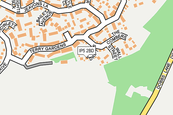 IP5 2BD map - OS OpenMap – Local (Ordnance Survey)