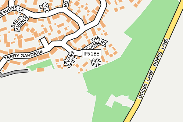 IP5 2BE map - OS OpenMap – Local (Ordnance Survey)