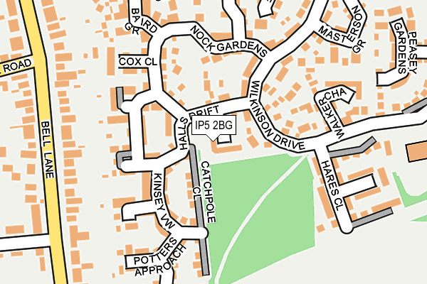 IP5 2BG map - OS OpenMap – Local (Ordnance Survey)