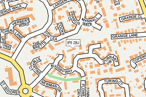 IP5 2BJ map - OS OpenMap – Local (Ordnance Survey)