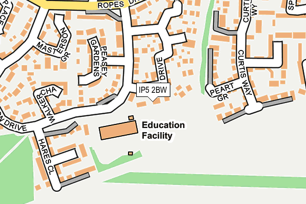 IP5 2BW map - OS OpenMap – Local (Ordnance Survey)