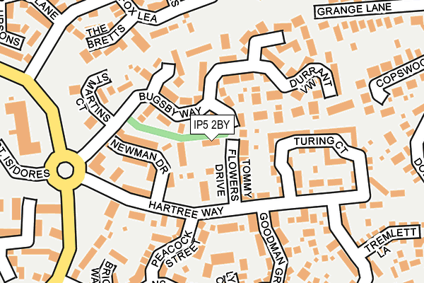 IP5 2BY map - OS OpenMap – Local (Ordnance Survey)