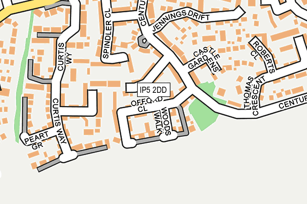 IP5 2DD map - OS OpenMap – Local (Ordnance Survey)