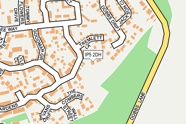 IP5 2DH map - OS OpenMap – Local (Ordnance Survey)