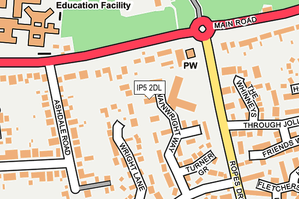 IP5 2DL map - OS OpenMap – Local (Ordnance Survey)