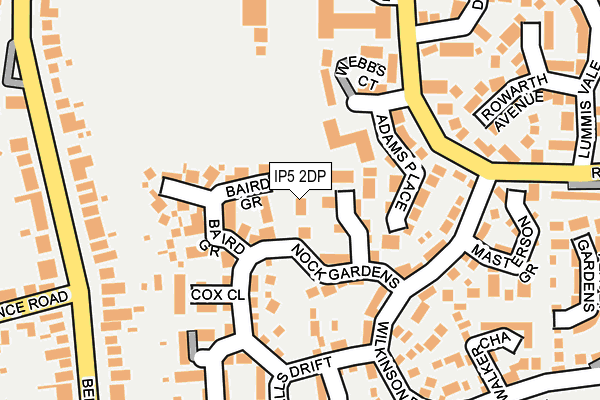 IP5 2DP map - OS OpenMap – Local (Ordnance Survey)