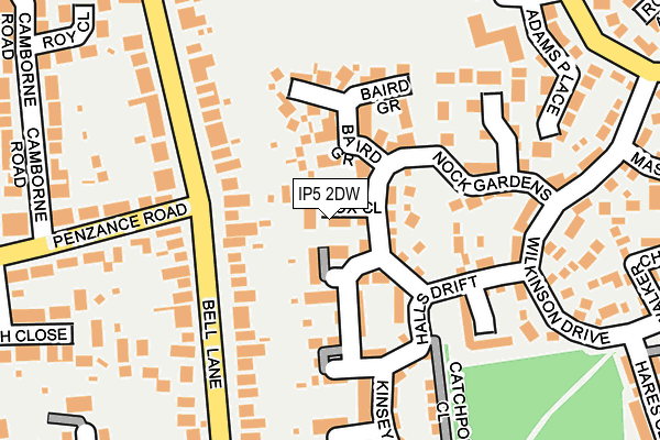 IP5 2DW map - OS OpenMap – Local (Ordnance Survey)