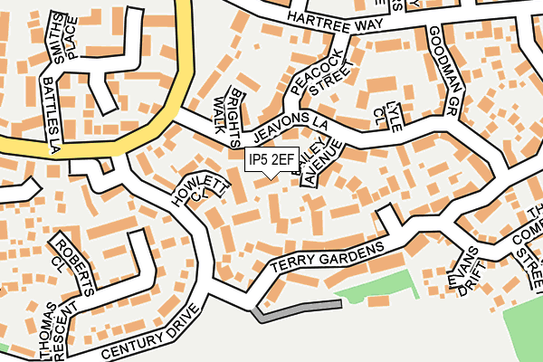 IP5 2EF map - OS OpenMap – Local (Ordnance Survey)