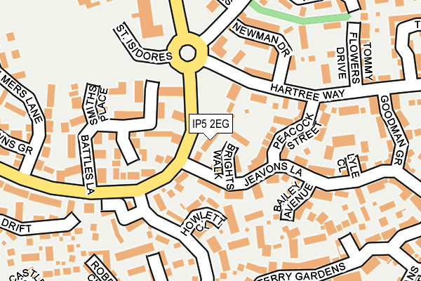 IP5 2EG map - OS OpenMap – Local (Ordnance Survey)