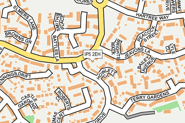 IP5 2EH map - OS OpenMap – Local (Ordnance Survey)