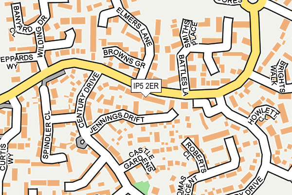 IP5 2ER map - OS OpenMap – Local (Ordnance Survey)