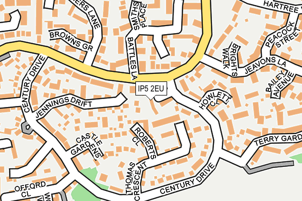 IP5 2EU map - OS OpenMap – Local (Ordnance Survey)