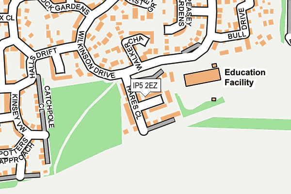 IP5 2EZ map - OS OpenMap – Local (Ordnance Survey)