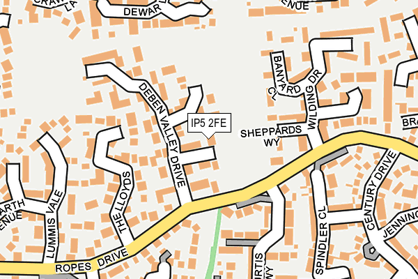 IP5 2FE map - OS OpenMap – Local (Ordnance Survey)