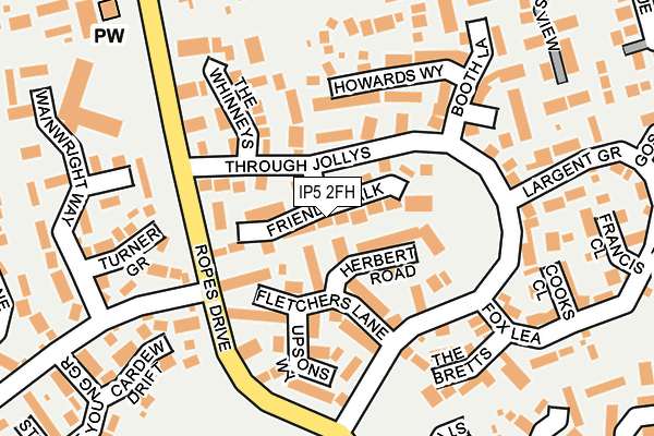 IP5 2FH map - OS OpenMap – Local (Ordnance Survey)