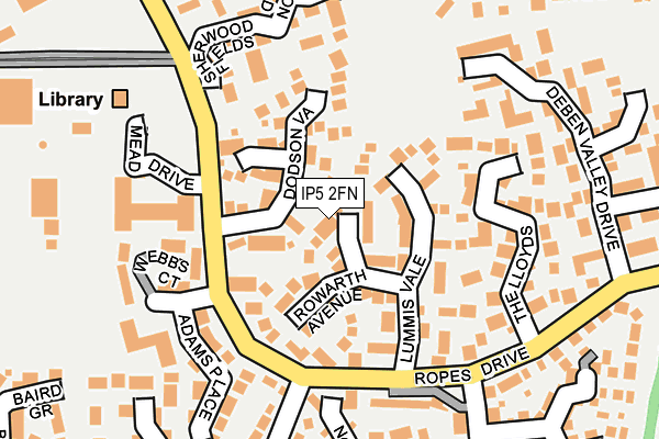 IP5 2FN map - OS OpenMap – Local (Ordnance Survey)