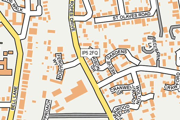 IP5 2FQ map - OS OpenMap – Local (Ordnance Survey)