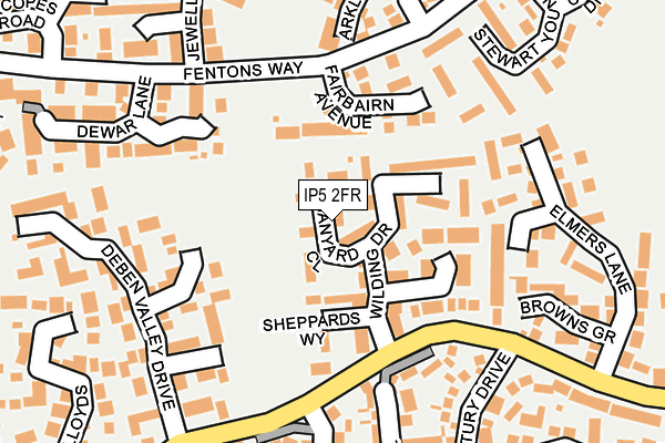 IP5 2FR map - OS OpenMap – Local (Ordnance Survey)